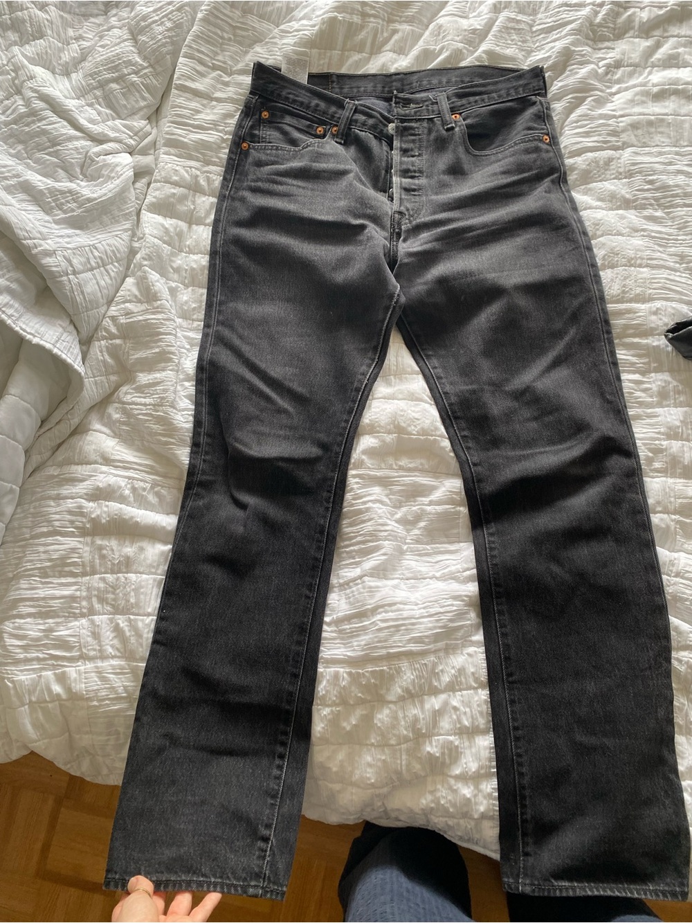 Levi's 501 Black Straight Jeans
